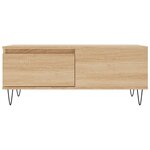 vidaXL Table basse Chêne sonoma 90x50x36 5 cm Bois d'ingénierie