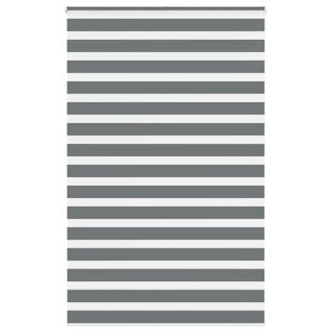 vidaXL Store zèbre gris foncé largeur du tissu 140 9 cm polyester