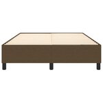 vidaXL Cadre de lit Marron foncé 140x200 cm Tissu