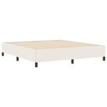 vidaXL Cadre de lit Crème 180x200 cm en tissu côtelé