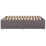 vidaXL Cadre de lit sans matelas gris 140x190 cm similicuir
