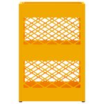 vidaXL Support de parapluie jaune moutarde   28x12x41 cm  Acier