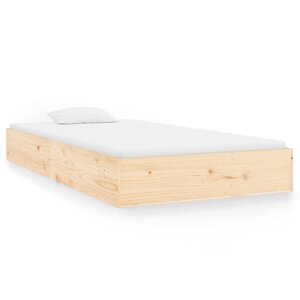 vidaXL Cadre de lit sans matelas bois massif 100x200 cm