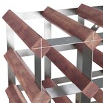 vidaXL Casier à bouteilles pour 12 bouteilles Marron Bois pin solide
