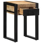 vidaXL Table d'appoint 35x35x50 cm bois massif de manguier brut