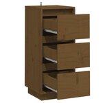 vidaXL Buffets 2 Pièces Marron miel 32x34x75 cm Bois massif de pin