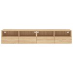 vidaXL Meubles TV muraux 2 Pièces chêne sonoma 80x30x30cm bois ingénierie