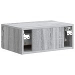 vidaXL Cabinet de chevet mural 2 Pièces Sonoma gris 49 x 34 5 x 20 cm