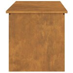 vidaXL Boîte de Rangement Extérieure Rouillé 100 x 50 5 x 50 cm Acier