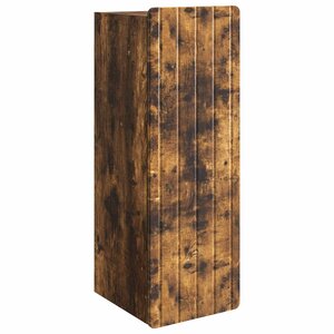 vidaXL Armoire Murale Chêne fumé 33 x 34 5 x 94 cm Bois d'ingénierie