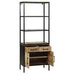 vidaXL Haut Armoire Marron 70 x 35 x 180 cm Bois de manguier massif
