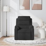 vidaXL Fauteuil de massage inclinable noir velours