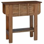 vidaXL Table console bois de récupération mélangé 80x35x80 cm