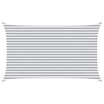 vidaXL Voile d'ombre Gris clair et blanc 5 x 3 m