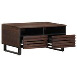 vidaXL Table basse marron 80x55x40 cm bois de massif manguier