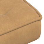 vidaXL Chaise de relaxation avec tabouret Marron Velours