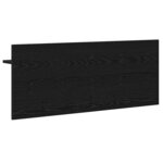 vidaXL Porte-manteau mural avec étagère Chêne noir 100 x 40 x 12 cm