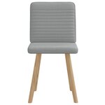 vidaXL Chaises à manger lot de 2 gris clair tissu