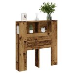 vidaXL Armoire de tête de lit vieux bois 100x18 5x102 5 cm