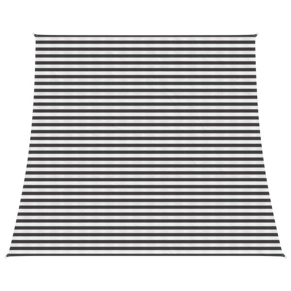 vidaXL Voile d'ombre Anthracite et blanc 4 / 5 x 4 m HDPE