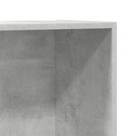 vidaXL Bibliothèque/Buffet Gris béton 66x30x130 cm Bois d’ingénierie