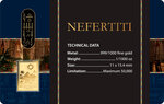 Pièce de monnaie en Or g 0.031 (1/1000 oz) Millésime Gold Gift NEFERTITI 1/1000