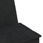vidaXL Canapé-lit en forme de L noir 255x140x70 cm velours