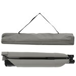 vidaXL Lits de soleil pliants 2 Pièces avec sac de transport gris en tissu Oxford 600D