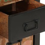 vidaXL Armoire à tiroir multicolore 40x40x75 cm bois de récupération