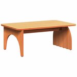vidaXL Table basse Brun cire 80 x 50 x 31 cm Bois massif en pin