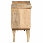 vidaXL Meuble TV 140x30x50 cm Bois de manguier massif