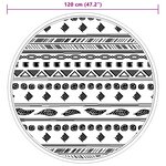 vidaXL Tapis d'extérieur ARAKIL gris Ø120 cm PP