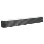 vidaXL Lit surélevé de jardin Acier enduit de poudre Anthracite