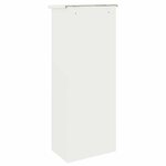 vidaXL Boîte de dépôt de colis Blanc 44.5 x 29 x 110.5 cm Acier