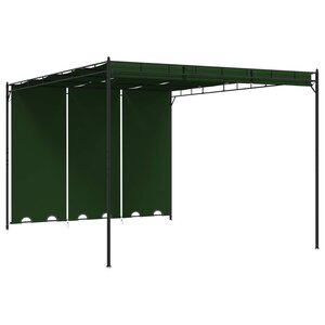vidaXL Pavillon 4 x 3 x 2 3 m Vert Polyester et Acier