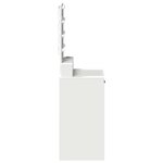 vidaXL Table de Toilette Blanc 50 x 41 x 140 cm Bois d'ingénierie