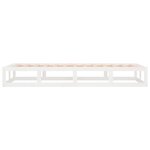 vidaXL Cadre de lit sans matelas blanc 100x200 cm bois massif