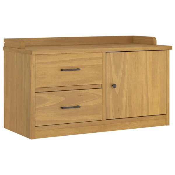 vidaXL Banc de couloir SANDNES 87x40x50 cm bois de pin massif
