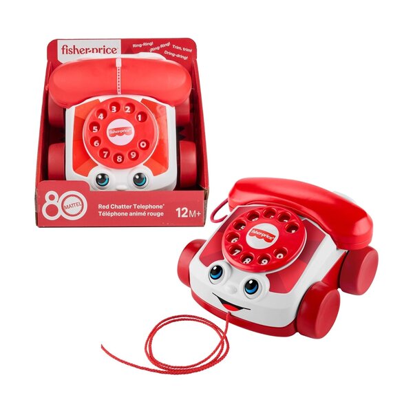 Mattel JGG97 - Téléphone animé Rouge pour bébé