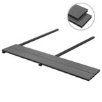 vidaXL Panneaux de terrasse WPC avec accessoires 10 m² 4 m Gris
