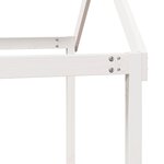 vidaXL Lit superposé avec toit blanc 80x200 cm bois massif de pin