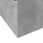 vidaXL Cadre de lit avec tiroirs sans matelas gris béton 160x200 cm