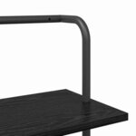 vidaXL Étagère Chêne noir 60 x 24 x 168 cm Bois d'ingénierie