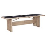 vidaXL Ensemble à manger d'extérieur et coussins 9 Pièces résine tressée