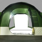 vidaXL Tente de camping tunnel 4 personnes vert imperméable