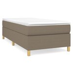 vidaXL Cadre de lit taupe 90x200 cm tissu