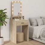 vidaXL Table de Toilette Marron 50 x 41 x 140 cm Bois d'ingénierie