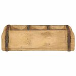 vidaXL Plateau 4 Pièces Marron 30 x 14 x 9 cm Bois Recyclé Solide