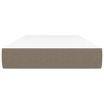 vidaXL Matelas de lit à ressorts ensachés fermeté moyenne Taupe 100x200x20 cm Tissu