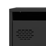 vidaXL Buffet noir 101 5x39x73 5 cm acier laminé à froid